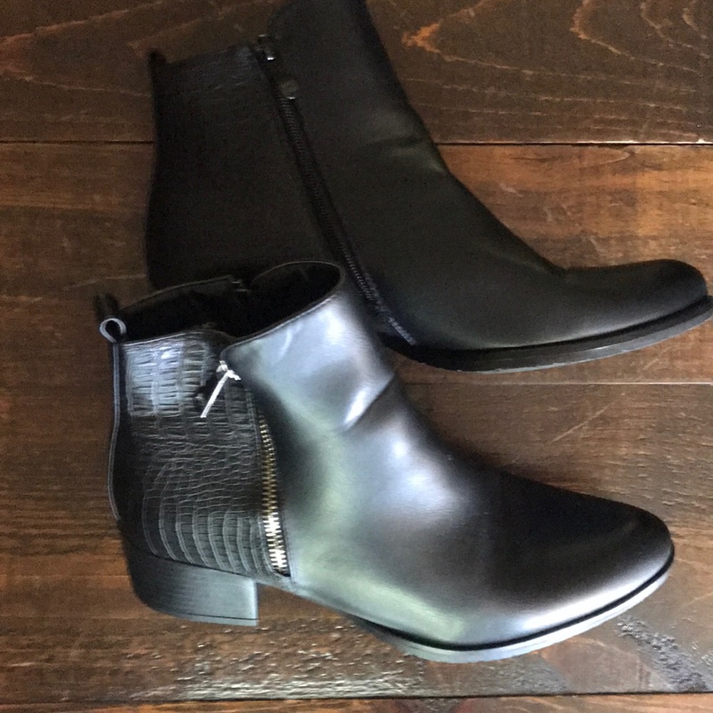 Black ankle boots